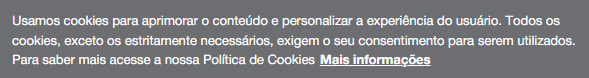 Exemplo de cookies